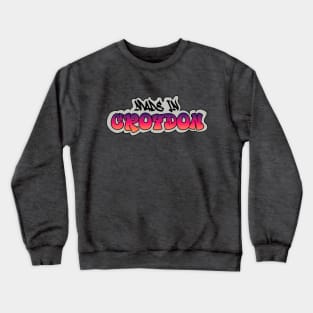 Made in Croydon I Garffiti I Neon Colors I Red Crewneck Sweatshirt